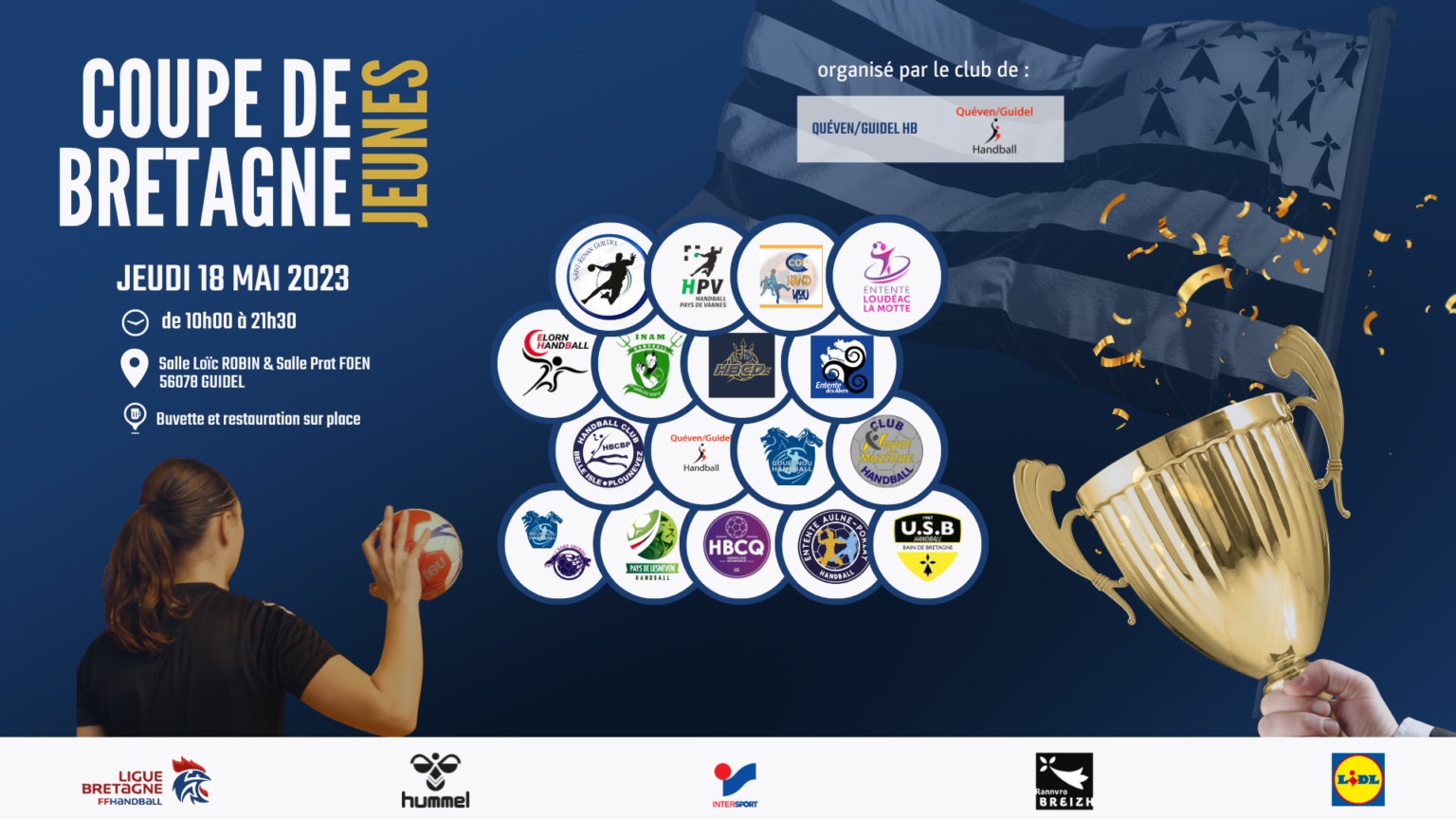 Découvrez le programme de la Coupe de Bretagne Jeunes ! Ligue de Bretagne de Handball