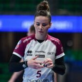 Elise DELORME of Dijon during the Ligue Butagaz Energie match between Nantes and Dijon on January 12, 2022 in Nantes, France. (Photo by Franco Arland/Icon Sport)