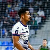 Sylvain HOCHET of Cesson Rennes Metropole Handball during the Liqui Moly Starligue match between Cesson Rennes and Toulouse on November 12, 2021 in Cesson-Sevigne, France. (Photo by Hugo Pfeiffer/Icon Sport via Getty Images)