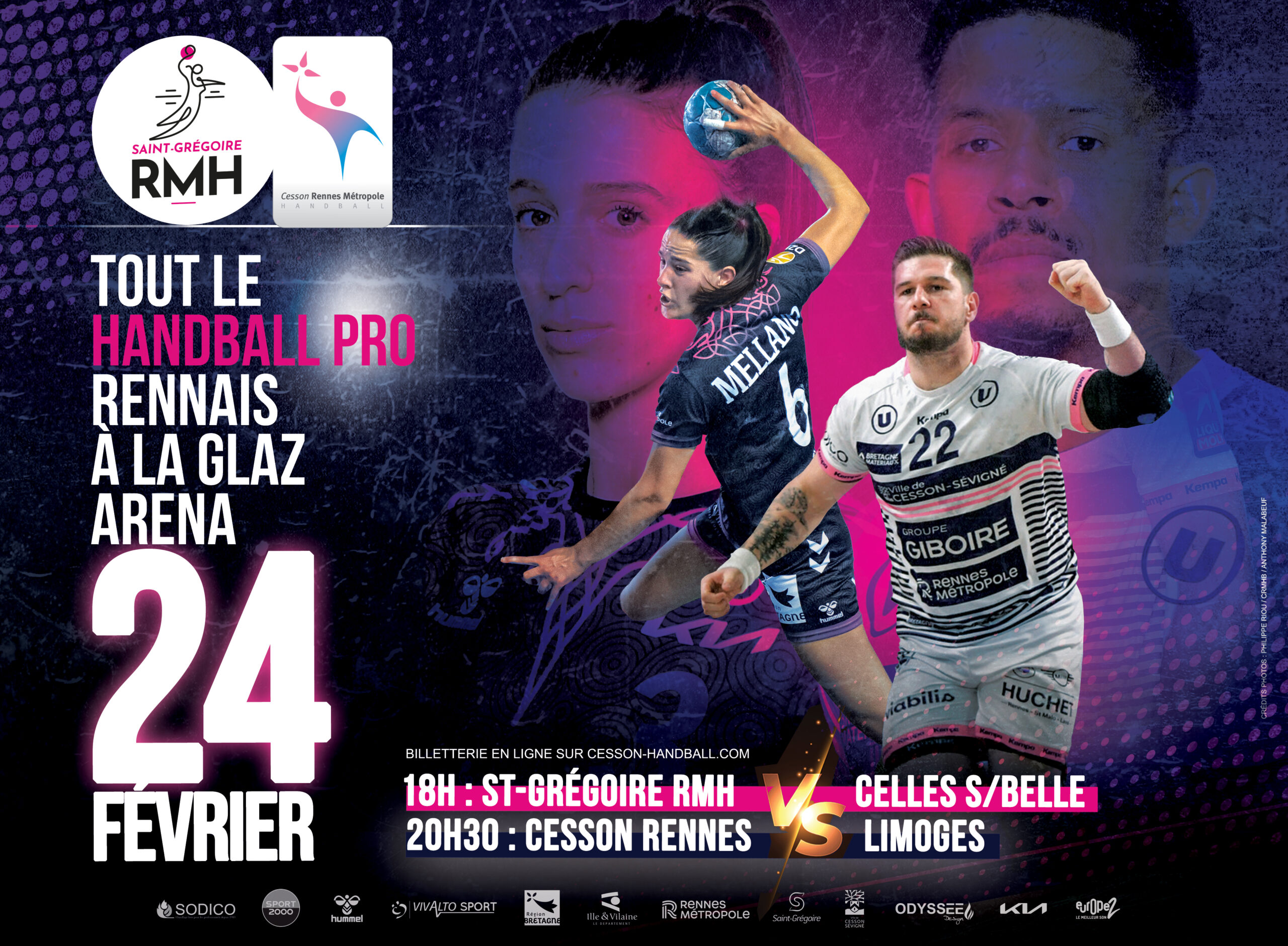 Match à la glaz arena vs Celles sur Belles Ligue de Bretagne de Handball