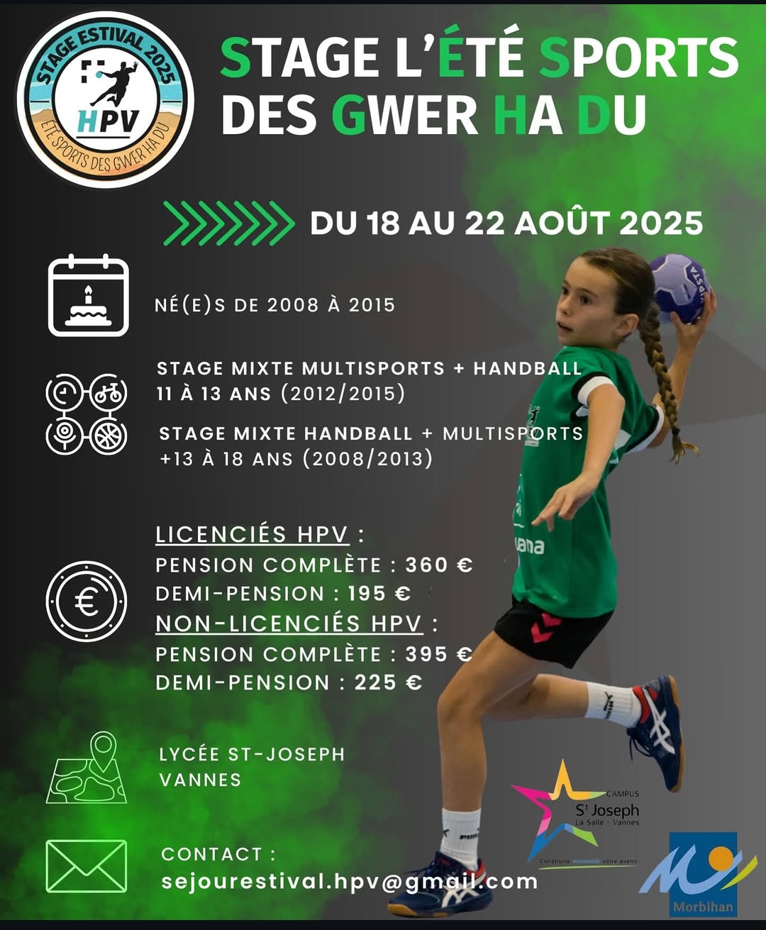 Séjour estival handball